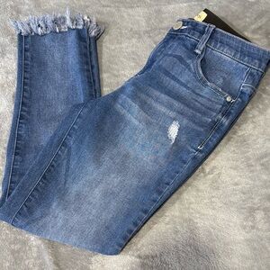 Democracy Distressed Blue Ankle Jeans